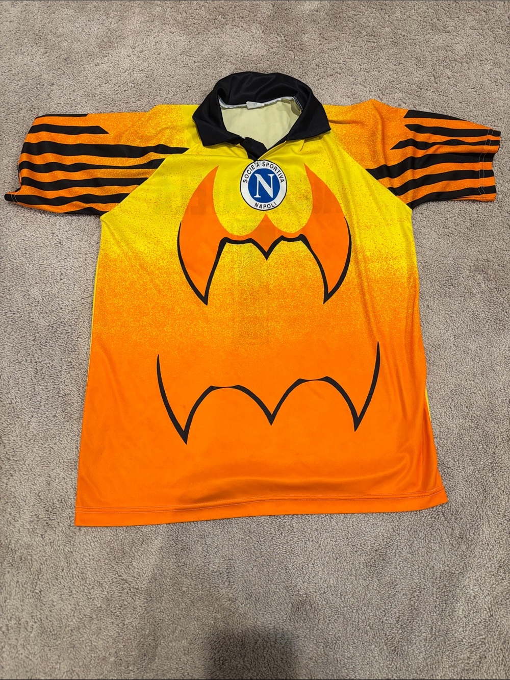 SSC Napoli Orange Gradient Goalkeeper Jersey #1 Tagliatella